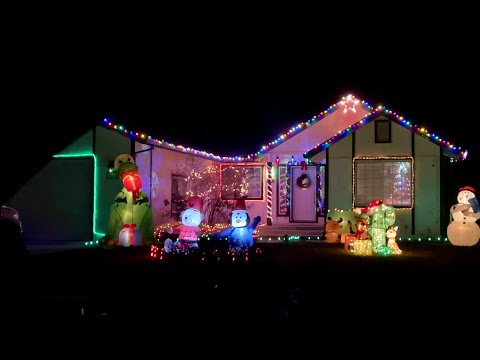 ASMR Annual Christmas lights drive! (No talking Version W/music) Ride along with Rebecca.