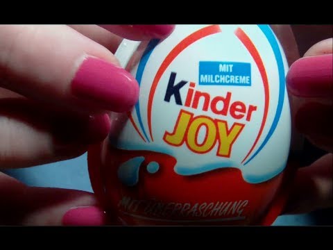 ASMR. Opening some Kinder Joy Eggs