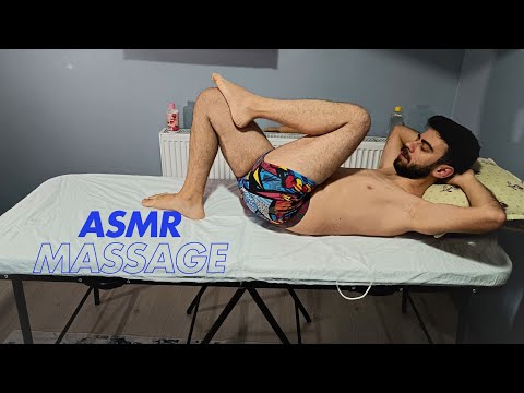 THE SOFTEST WAY TO FALL ASLEEP: RELAXING FULL BODY ASMR MASSAGE-Chest,leg,feet,abdomen,back