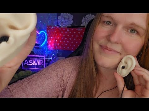 ASMR | Ear Fluttering ✦ Pressed Mouth Sounds ✦ Breathy Whispers.