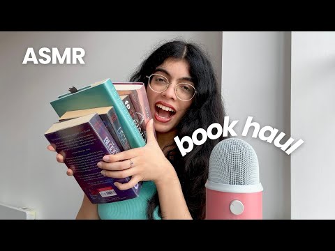 ASMR fantasy book haul (whispers, tapping)
