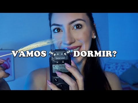 ASMR ARREPIANTE nas CÁPSULAS DO TASCAM (sussurros, sons de boca, sons lentos)