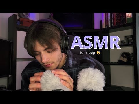 ASMR // The BEST Fluffy Mic Head Massage for SLEEP (with whispers)
