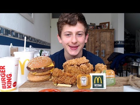 ASMR Eating Burger king VS Kfc VS Mcdonald's!