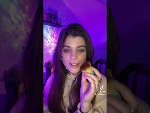 ASMR ITA | Ti trucco in 1 minuto 💜🌙 #asmrita #relax #asmr