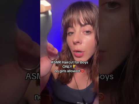 ASMR Haircut for Boys ONLY 💇‍♂️#asmrshorts #asmrvideos #asmrroleplay #shortsfeed #shortsviral
