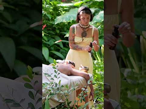 Relaxing massage in the forest @Soul_flowvibe