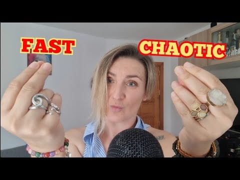 ASMR FAST AGGRESSIVE MOUTH SOUNDS, KISSES, HAND SOUNDS | Lofi Ring Sounds for Relaxation #asmr