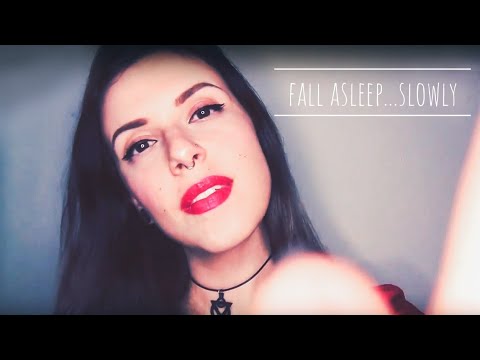 ASMR Fall asleep...slowly 😌 (countdown, fire crackling, motivatonal)