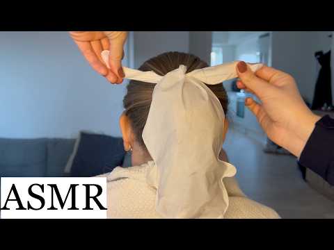 ASMR | Ponytail Hair Mask - Relaxing Hair Care & Hair Brushing (No Talking)
