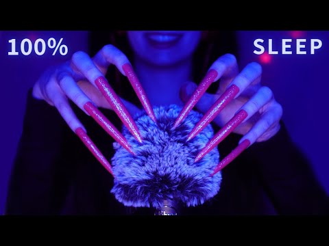 Asmr Mic Scratching - Brain Scratching on 10 Different Mics | Asmr No Talking for Sleep - Long Nails