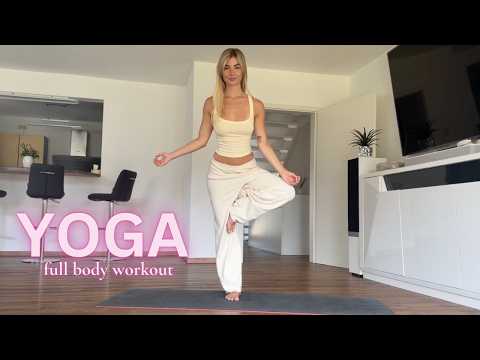 Ella.Fucila 💖 Indoor Yoga Flow 🧘🏻‍♀️ Full-Body Stretching & Relaxation