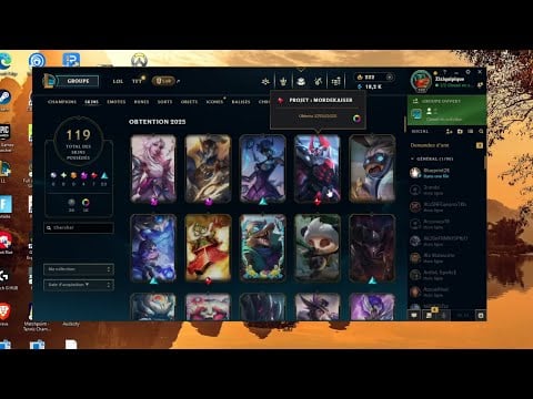 ASMR FRANÇAIS | TOUS MES SKINS SUR LEAGUE OF LEGENDS