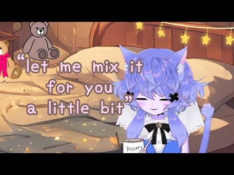 “ASMR” Roleplay: Your Sister Gets You to Try Some Coconut Yogurt as an Excuse to Bother You a Bit