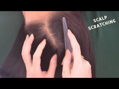 ASMR Scalp Scratching Massage, Tingly Head Scratch Sounds For Relieve Headache, Stress