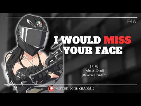 Your Biker GF Crashes Into Car And Almost Dies |F4A| Reverse Comfort|Accident| Kiss| ASMR RP