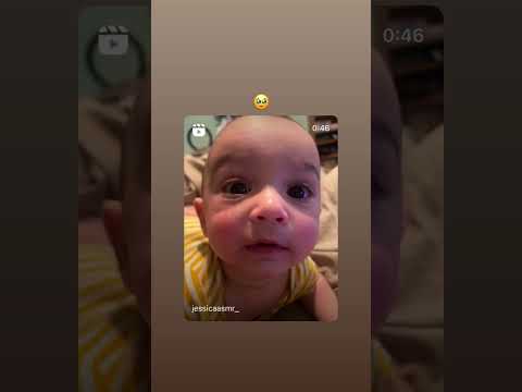 This baby looks like a cute cartoon