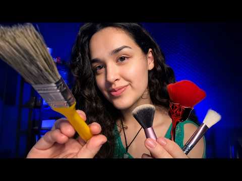 {ASMR} pincel na tela