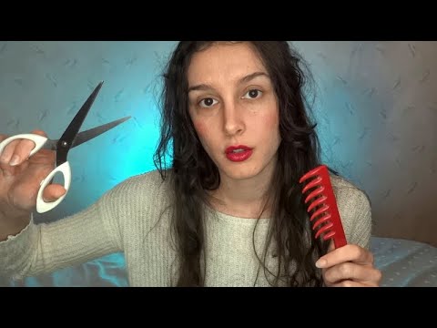 ASMR FR | RP Coiffeuse très douuuce pour t'endormir (attention personnelle, roleplay, haircut)