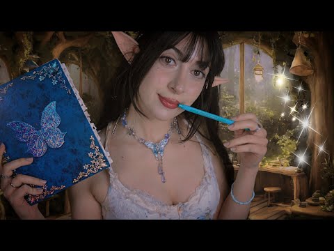 ASMR ELFA ROLEPLAY☘️ IMPARIAMO GLI INCANTESIMI 𓍊𓋼𓍊𖡼.𖤣𖥧✩°𓏲⋆🌿✮˚