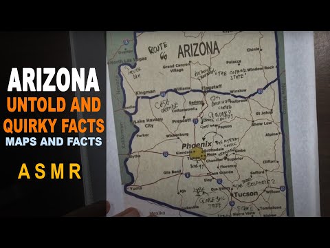 ARIZONA: The Untold and Quirky Aspects | Map Outline with facts and secrets | ASMR map and facts
