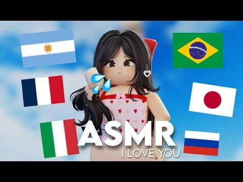 ROBLOX ASMR★ WHISPERING I LOVE YOU in different languages for sleep 😴