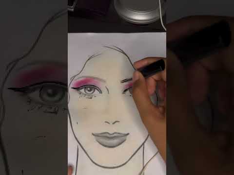 Asmr maquiando desenho #asmrmakeup #asmrshorts #asmrcommunity