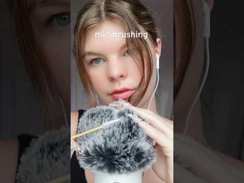 ASMR mic brushing for tingles 💖 #asmr