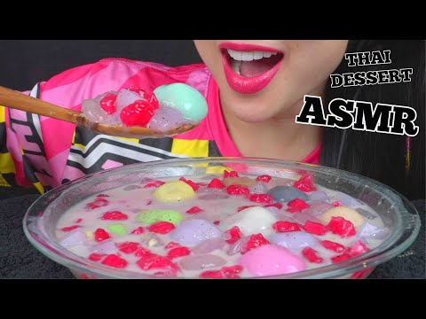 ASMR BUA LOY บัวลอย *THAI DESSERT (RELAXING EATING SOUNDS) LIGHT WHISPERS | SAS-ASMR