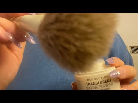 ASMR doing your makeup roleplay 🎀 close up, personal attention- no talking 