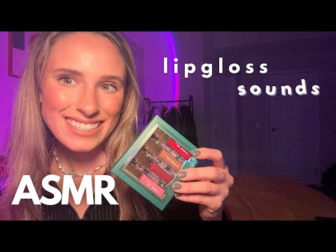 Trying Different Lip Glosses 💄 | ASMR for Sleep, Mouth Sounds