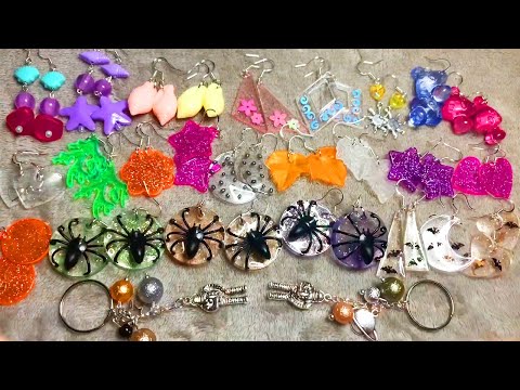 ASMR Earrings Show and Tell (Whispered)