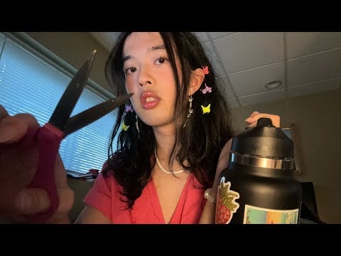 ASMR new zealand gyal bullies you and cuts your hair roleplay ✂️ (soft spoken)