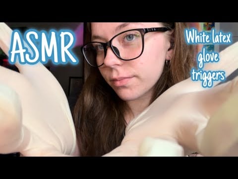 ASMR Latex glove triggers | Crinkling, hand movements, lotion, etc