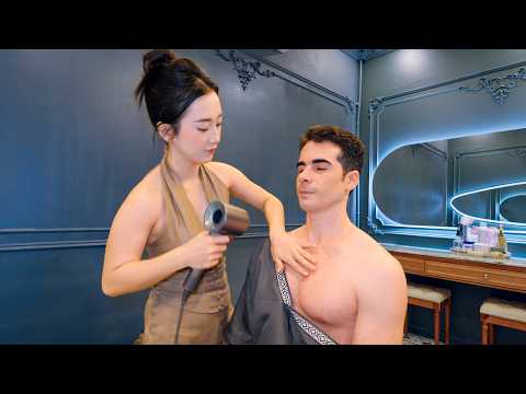 ASMR: INSANE King Luxury Barbershop Full Service Massage in Vietnam