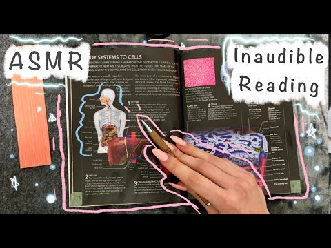 ASMR - Inaudible Whisper reading of an Anatomy Book - Close Whispers - Clicky mouth sounds (Pt. 2)