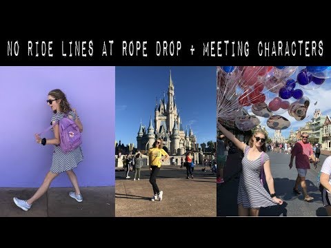 no ride lines at rope drop?? plus meeting characters // dcp spring 2019