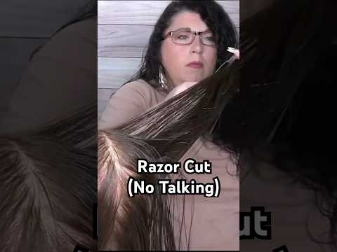 ASMR Razor Cut Roleplay (NO TALKING) #shorts #asmr #razorcut #haircut