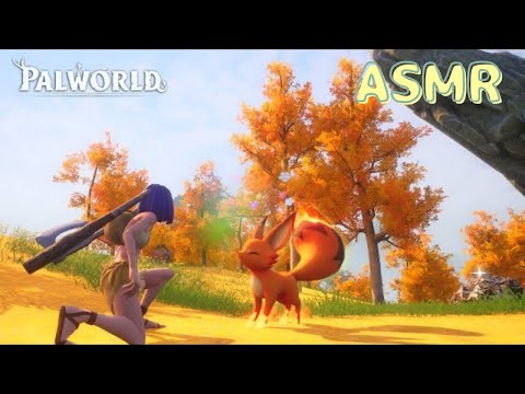 ASMR🔨今話題の癒しオープンワールドでのんびり自給自足生活🍁🐿 #palworld  #cozy