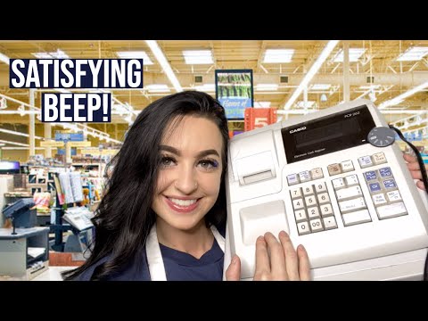 [ASMR] Friendly Grocery Store Cashier | Realistic | Scanner Sounds