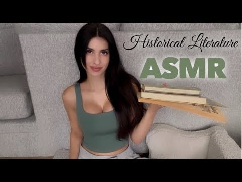 ASMR gum & books📚💕historical literature & a cookbook🌪️💐🐂