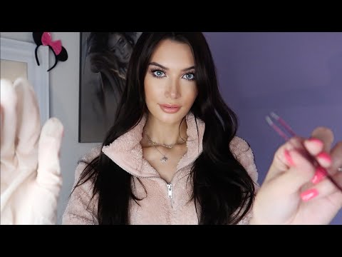 ASMR Eyebrow Shaping & Tweezing✂️