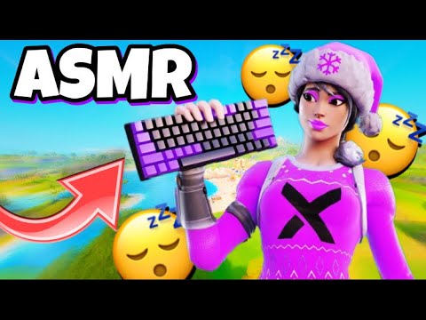ASMR Français / Je joue CLAVIER SOURIS pour la première fois sur FORTNITE 😴(Je suis trop nulle 🤣)