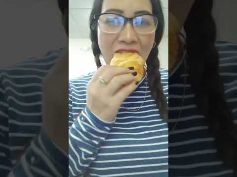 ONE TIME BITE CROISSANT BREAD #everyone #mukbang #shortsfeed #food #eating #challenge #bigmouth