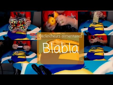 Asmr français déclencheurs alimentaires, blabla, chuchotement près du micro 🎤