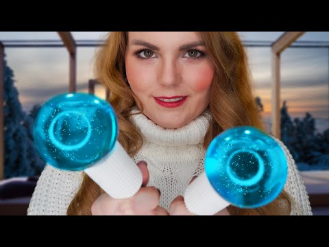 ASMR Winter Spa Day: Face Treatment, Hot Sauna, Oil Massage & Friseur (Wellness Roleplay Deutsch)