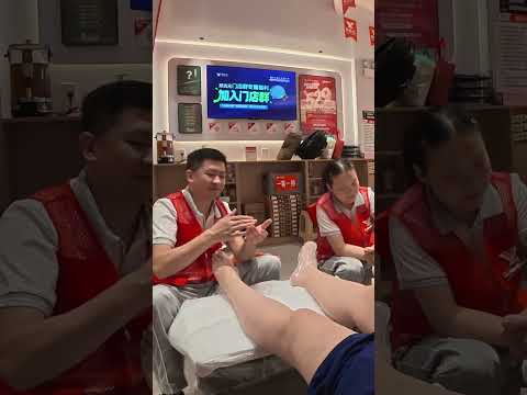 Masaje chino de piernas 🇨🇳🦵✨ ¡Súper relajante!