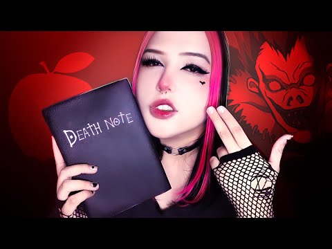 ASMR SUPER INAUDÍVEL - Escrevendo nomes no DEATH NOTE