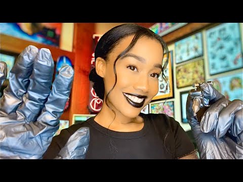 ASMR Tattoo Shop Role-play💉🩸 ASMR Giving You a Tattoo