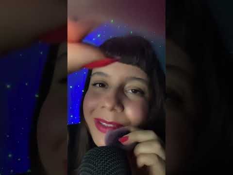 ASMR Pincel na Tela + Sons de Boca 🎧🌧️ #shorts #shortsasmr